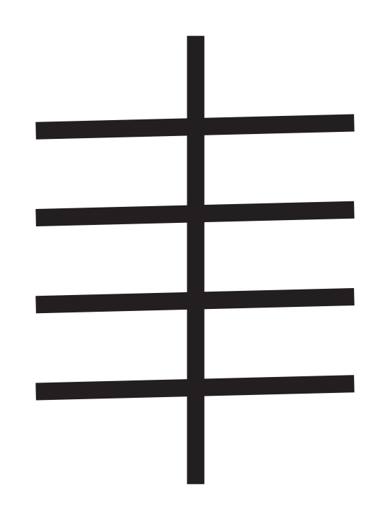 Edad Ogham Rune, Illustration, Kay Broome