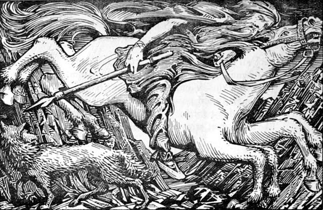 Odin Rides to Hel, Wikimedia Commons, Public Domain